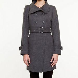 Cashmere Like Funnel Neck Coat